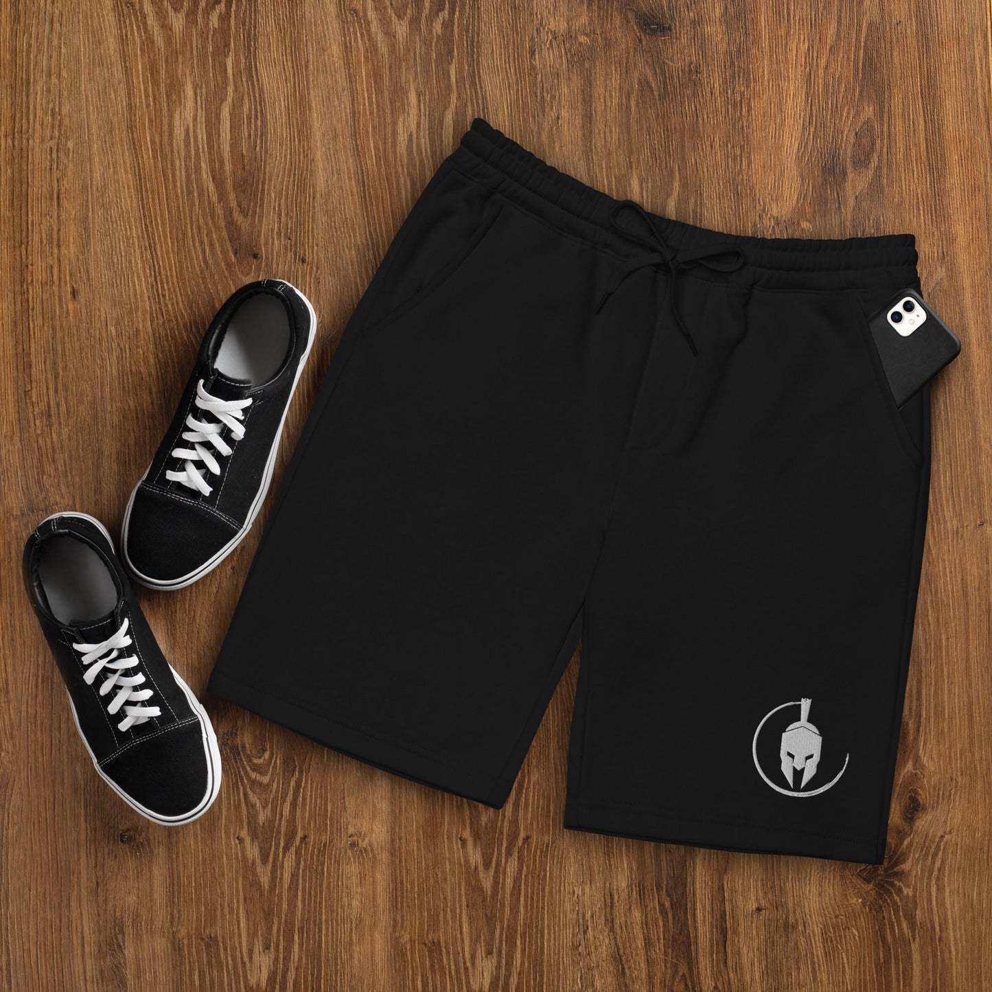 Response Ready Black Fleece Shorts (Embroidered logo) Momentum Strong Store